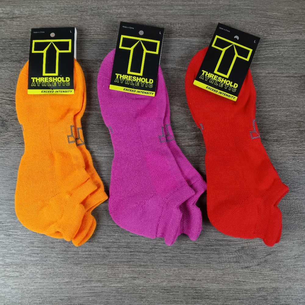 Threshold Athletic Ankle Socks 3 Pairs Large NWT